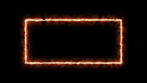 Movement Fire 4k Rectangle Animation Stock Footage 296797595