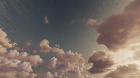 Movement, flight of clouds across the sky in the summer. Stock Footage 264532593