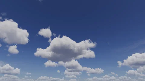 Movement, flight of clouds across the sky in the summer. Stock Footage 300947283