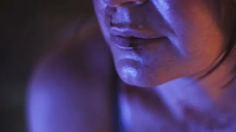Movement of focus from the shoulders to the face of the beaten woman. Stock Footage 138695064