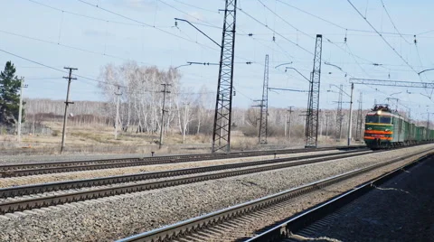 The movement of freight trains Stock Footage 62775707