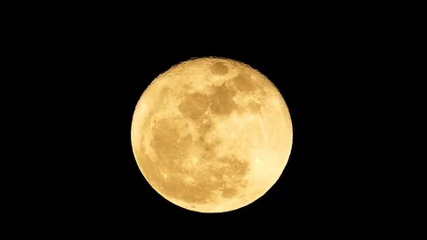 Movement of full moon. Stock-Footage 74524258