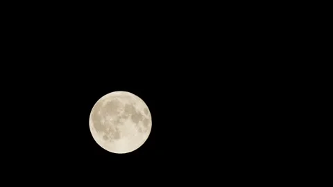 The Movement of the Full Moon 库存影片 346204598