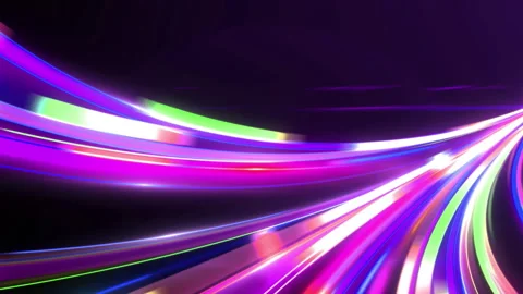 The movement of the glowing lines Stock Footage 168185463