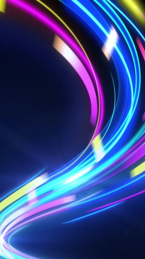 The movement of the glowing lines in perspective. Video stock 240724216