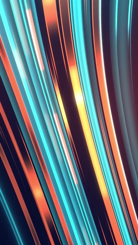 The movement of the glowing lines in perspective. Video stock 240724238