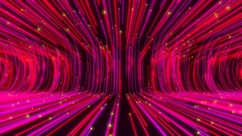 Movement glowing lines. Seamless loop Stock Footage 103353258
