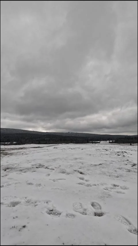 Movement of grey rain solid clouds over mountain valley in spring. 스톡 동영상 295625749