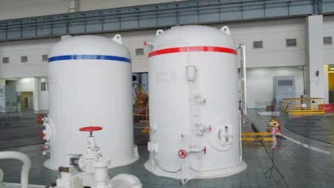 Movement on the hydroelectric workshop Stock Footage 128571008