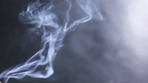 Movement of Incense Smoke on a dark background Stock Footage 59642140
