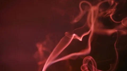 Movement of Incense Smoke on a dark background Stock Footage 93028527