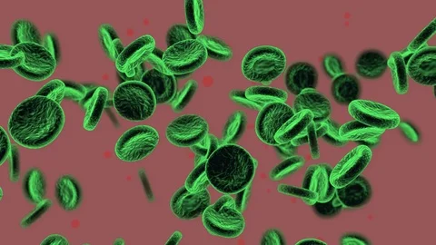 Movement of the infected molecule Stock Footage 101250506