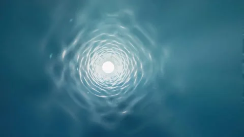 Movement inside a blue cold ice tunnel. Crystal frozen structure. Abstract ice Stock Footage 154039671