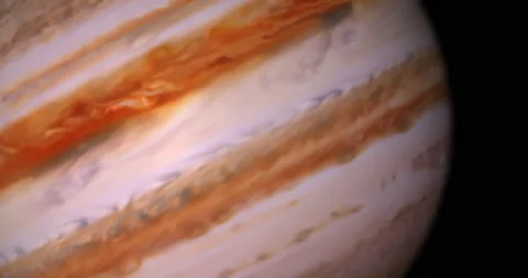 Movement of Jupiter and atmosphere. 3DCG Close-up Textures taken from NASA Stock Footage 167671501