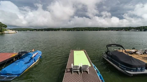Movement On The Lake 4K Stock-Footage 207766004