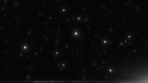 The movement of light points in the blackness of the screen Видео 315196607