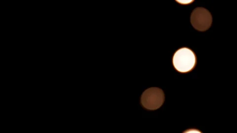 Movement of lights. scroll to the side of the screen. black background. Stock Footage 99873903