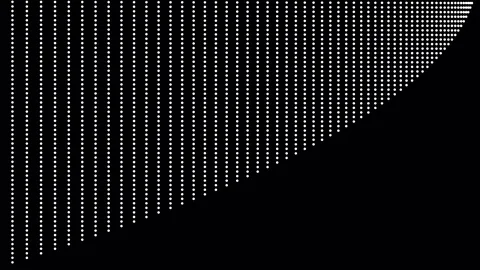 Movement of lines and dot on black background Stock Footage 74790203