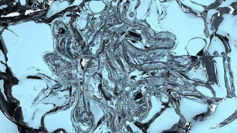 Movement of liquid or water on a plain background. Liquid, wet, water Stock Footage 297785310
