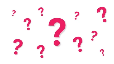 Movement of many question marks The concept of doubt that needs an answer. .. Stock Footage 258186926