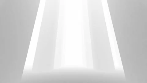 Movement in a maze of white columns in white light. Stock Footage 230288116