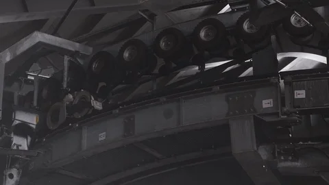 Movement by mechanism Cable Car Cabin 動画素材 101241453