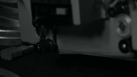 The movement of the mechanism, projector Stock Footage 70842695