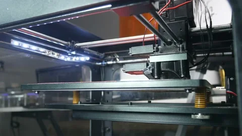 Movement mechanisms of actual 3d printer Video stock 89585189