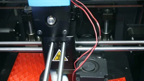 Movement mechanisms of actual 3d printer 動画素材 89659113