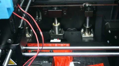 Movement mechanisms of modern 3d printer 스톡 동영상 89659122