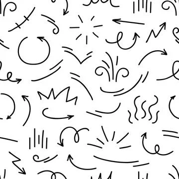 Movement motion lines seamless vector tile pattern Stock Illustration