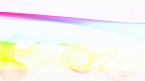 Movement of multi-colored smoke on a white Stock Footage 69787271