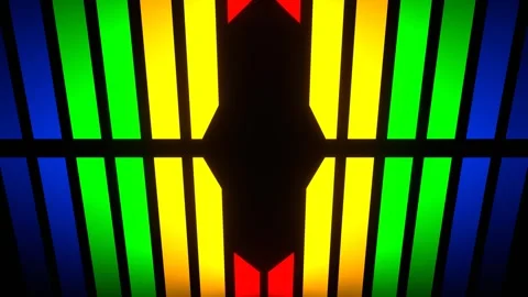 Movement of Multicolor Bright Stripes Background VJ Loop in 4K Stock Footage 284613185