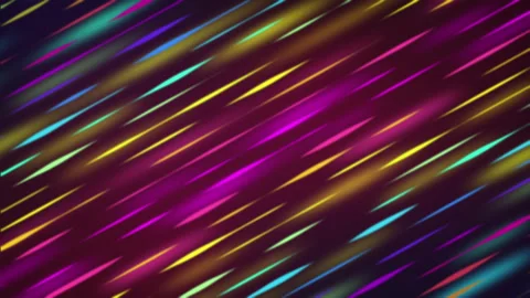 Movement of multicolored lines of a looped background with soft blur Stock Footage 158028927