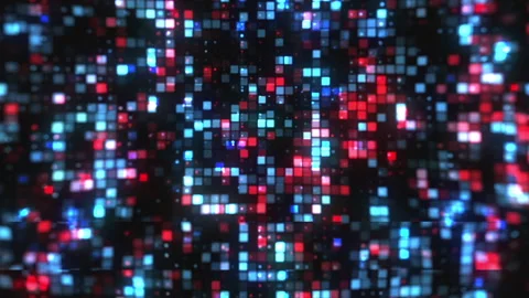 Movement Of Multicolored Squares Stock Footage 227558755