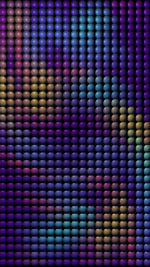 Movement of neon mosaic Video stock 305533019