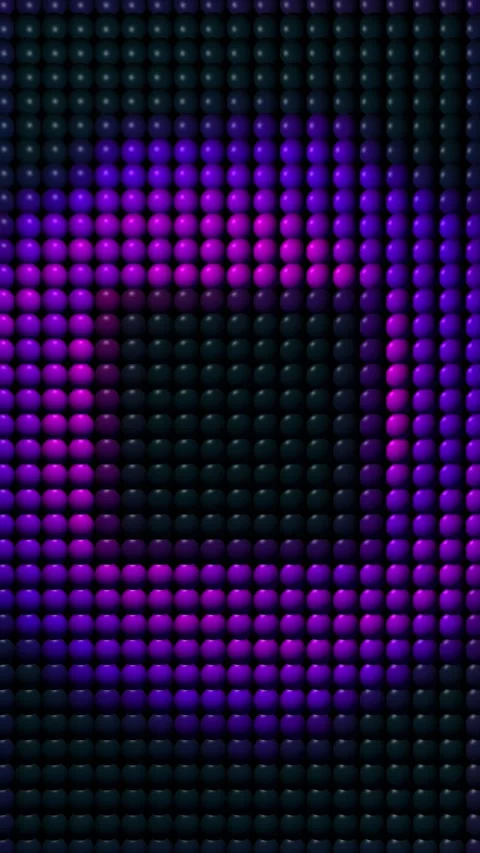 Movement of neon mosaic Video stock 305537170