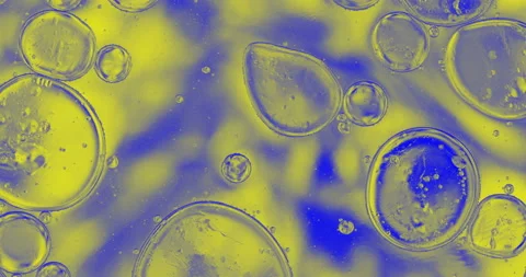 Movement oxygen bubbles in a liquid Stock-Footage 127289490