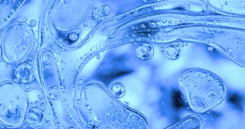 Movement oxygen bubbles in a liquid Stock Footage 127290133