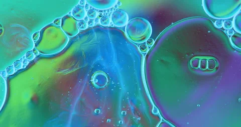 Movement oxygen bubbles in a liquid Stock Footage 127291239