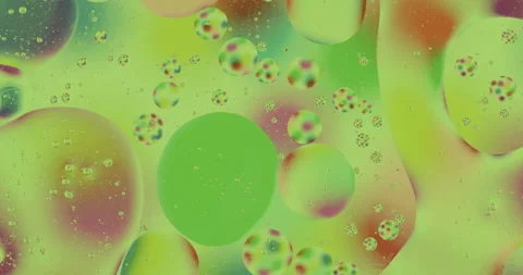 Movement oxygen bubbles in a liquid Stock Footage 127295510