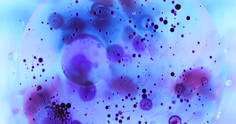 Movement oxygen bubbles in a liquid Stock Footage 127695784