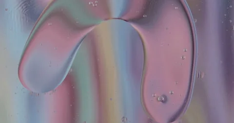 Movement oxygen bubbles in a liquid Stock Footage 127703342