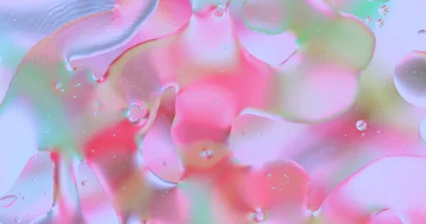 Movement oxygen bubbles in a liquid Stock Footage 127889437
