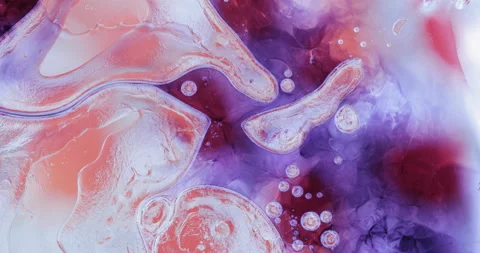 Movement oxygen bubbles in a liquid. Stock-Footage 128128890