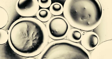Movement oxygen bubbles in a liquid Stock-Footage 128460757