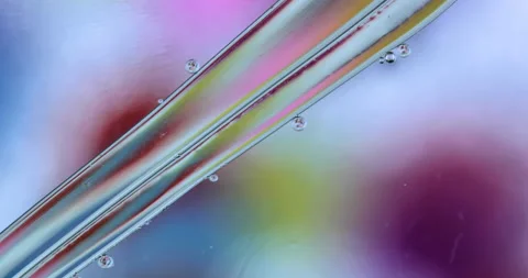 Movement oxygen bubbles in a liquid Stock-Footage 128461279