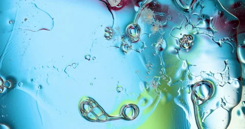 Movement oxygen bubbles in a liquid Stock-Footage 128461631