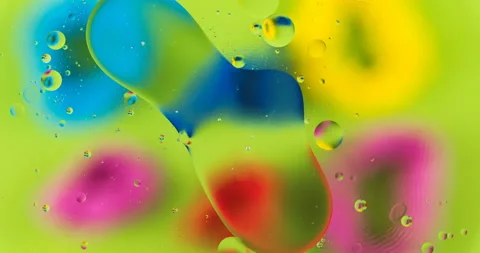 Movement oxygen bubbles in a liquid Stock-Footage 128465545