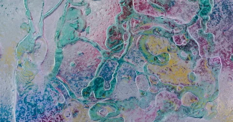 Movement oxygen bubbles in a liquid. Stock-Footage 128626956